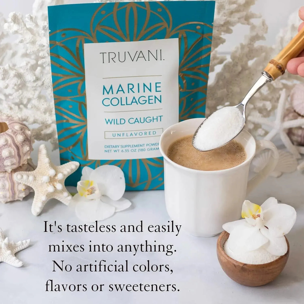 TRUVANI - Truvani Wild Caught Hydrolyzed Marine Collagen Protein Powder 180Gr. - The Red Vitamin MX - Suplementos Alimenticios - {{ shop.shopifyCountryName }}