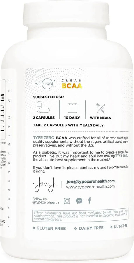 TYPE ZERO - Type Zero BCAA 1000Mg. 180 Capsulas - The Red Vitamin MX - Suplementos Alimenticios - {{ shop.shopifyCountryName }}