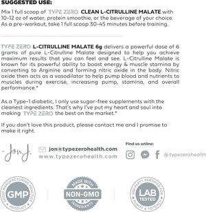 TYPE ZERO - Type Zero L-Citrulline Malate Powder 2:1 300Gr. - The Red Vitamin MX - Suplementos Alimenticios - {{ shop.shopifyCountryName }}