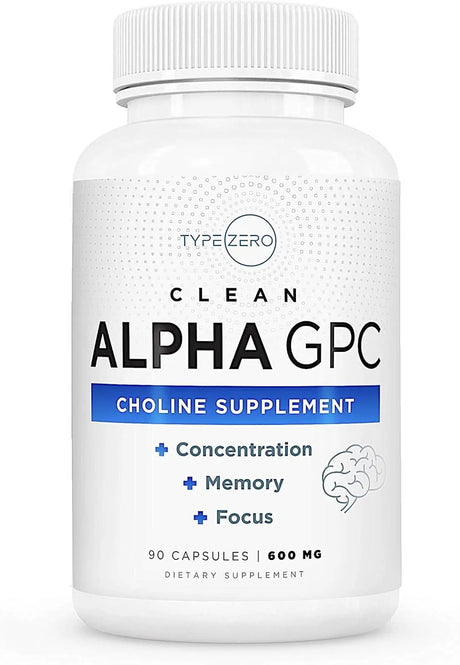 TYPE ZERO - Type Zero Ultra Clean Alpha GPC Choline 600Mg. 90 Capsulas - The Red Vitamin MX - Suplementos Alimenticios - {{ shop.shopifyCountryName }}