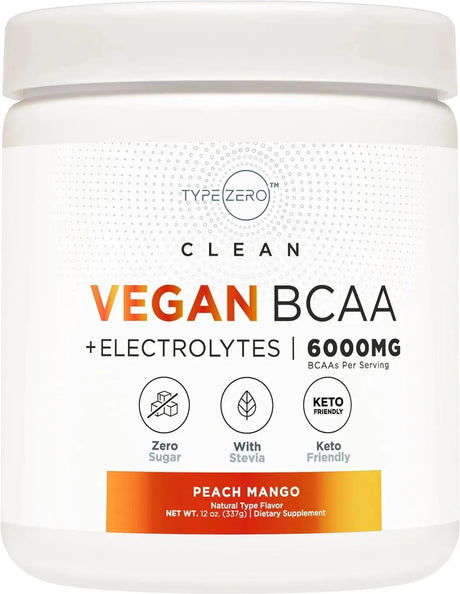 TYPE ZERO - Type Zero Ultra Clean Vegan BCAA Powder + Electrolytes Peach Mango 337Gr. - The Red Vitamin MX - Suplementos Alimenticios - {{ shop.shopifyCountryName }}