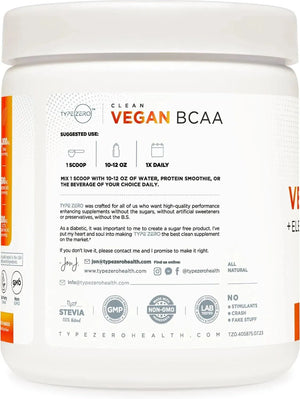 TYPE ZERO - Type Zero Ultra Clean Vegan BCAA Powder + Electrolytes Peach Mango 337Gr. - The Red Vitamin MX - Suplementos Alimenticios - {{ shop.shopifyCountryName }}