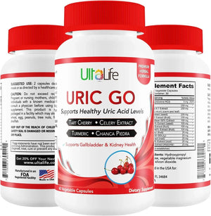 ULTALIFE - ULTALIFE Uric Go Uric Acid Cleanse Kidney Health & Joint Support 60 Capsulas - The Red Vitamin MX - Suplementos Alimenticios - {{ shop.shopifyCountryName }}