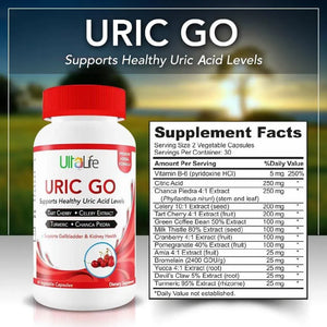 ULTALIFE - ULTALIFE Uric Go Uric Acid Cleanse Kidney Health & Joint Support 60 Capsulas - The Red Vitamin MX - Suplementos Alimenticios - {{ shop.shopifyCountryName }}