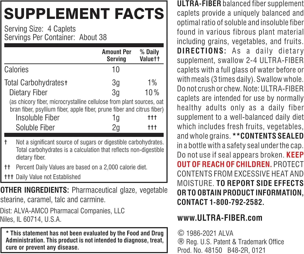 ULTRA-FIBER - Ultra-Fiber Fiber Support for Regularity 150 Tabletas - The Red Vitamin MX - Suplementos Alimenticios - {{ shop.shopifyCountryName }}