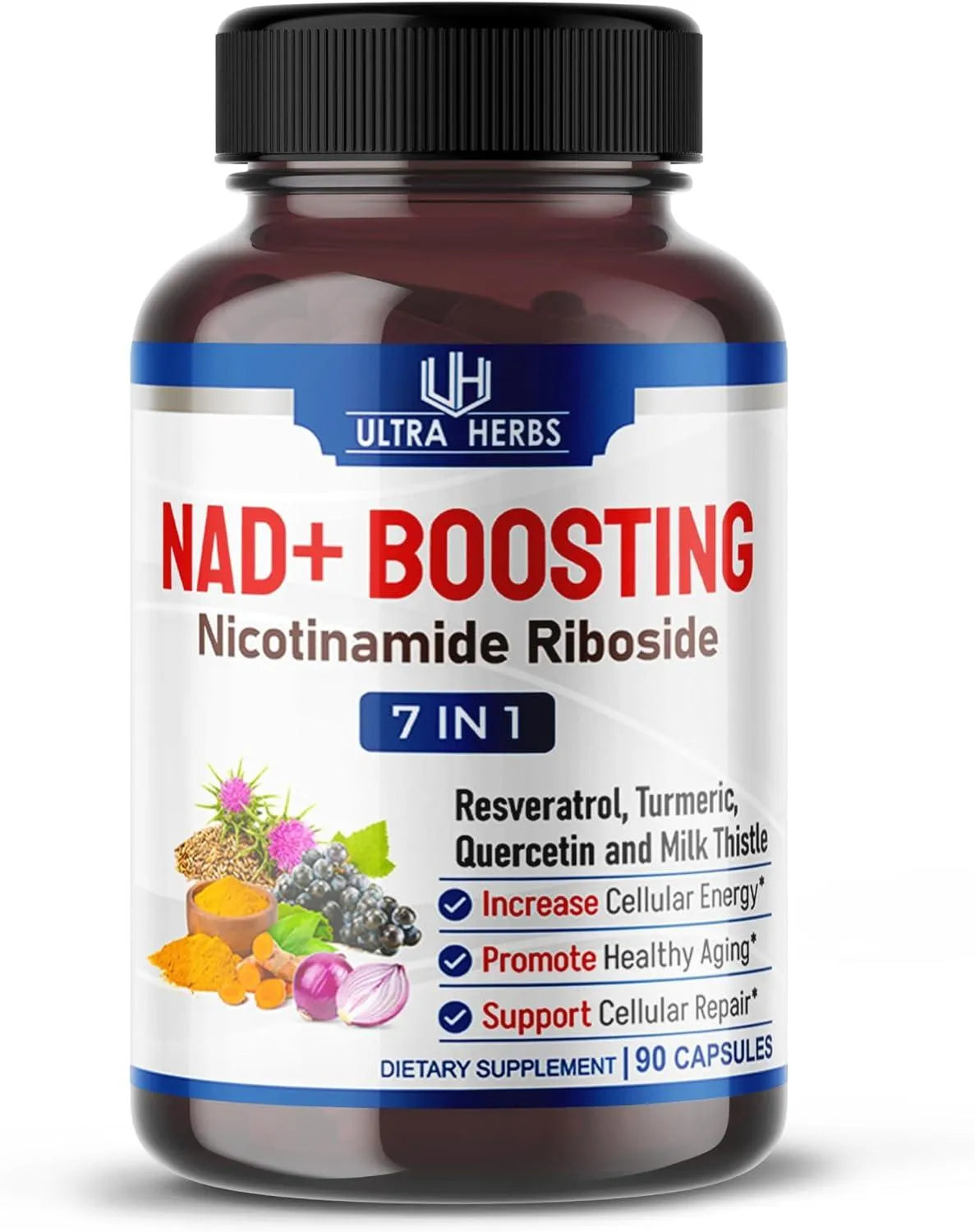 ULTRA HERBS - Ultra Herbs NAD+ Boosting 90 Capsulas - The Red Vitamin MX - Suplementos Alimenticios - {{ shop.shopifyCountryName }}