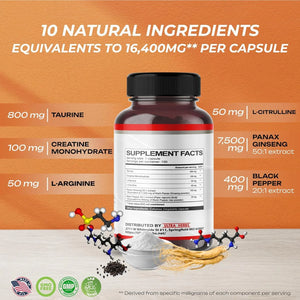 ULTRA HERBS - Ultra Herbs Taurine 16,400Mg. 150 Capsulas - The Red Vitamin MX - Suplementos Alimenticios - {{ shop.shopifyCountryName }}