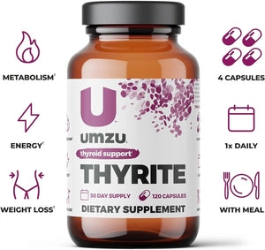 UMZU - UMZU Thyrite Supports Thyroid Health & Energy 120 Capsulas - The Red Vitamin MX - Suplementos Alimenticios - {{ shop.shopifyCountryName }}