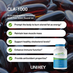 UNI KEY HEALTH - Uni Key Health CLA-1000 90 Capsulas Blandas - The Red Vitamin MX - Suplementos Alimenticios - {{ shop.shopifyCountryName }}