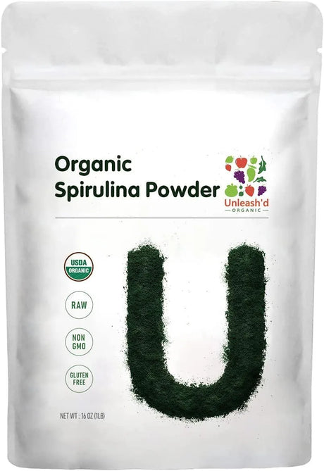 UNLEASH'D ORGANIC - UNLEASH'D ORGANIC Spirulina Powder 450Gr. - The Red Vitamin MX - Suplementos Alimenticios - {{ shop.shopifyCountryName }}