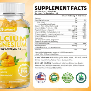 UPNEUTRI - Up Neutri Calcium Magnesium Zinc with Vitamin D3 Mango 60 Gomitas - The Red Vitamin MX - Suplementos Alimenticios - {{ shop.shopifyCountryName }}