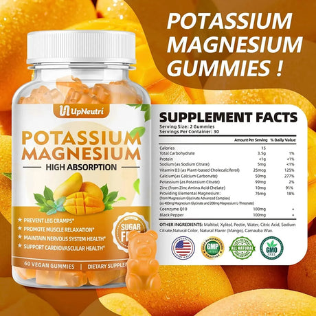 UPNEUTRI - UPNEUTRI Potassium Magnesium Gummies for Adults and Kids 60 Gomitas - The Red Vitamin MX - Suplementos Alimenticios - {{ shop.shopifyCountryName }}