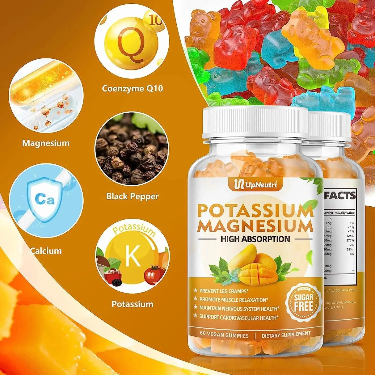 UPNEUTRI - UPNEUTRI Potassium Magnesium Gummies for Adults and Kids 60 Gomitas - The Red Vitamin MX - Suplementos Alimenticios - {{ shop.shopifyCountryName }}