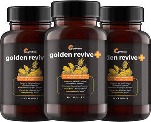 UPWELLNESS - Golden Revive + Joint Support with Quercetin and Magnesium 60 Capsulas 3 Pack - The Red Vitamin MX - Suplementos Alimenticios - {{ shop.shopifyCountryName }}