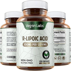 VEGAN LABS - Vegan Labs R-Lipoic Acid 300Mg. 120 Capsulas - The Red Vitamin MX - Suplementos Alimenticios - {{ shop.shopifyCountryName }}