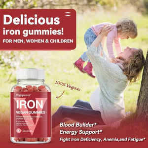 VEGEPOWER - Vegepower Vegan Iron Gummies Supplement 90 Gomitas - The Red Vitamin MX - Suplementos Alimenticios - {{ shop.shopifyCountryName }}