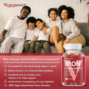 VEGEPOWER - Vegepower Vegan Iron Gummies Supplement 90 Gomitas - The Red Vitamin MX - Suplementos Alimenticios - {{ shop.shopifyCountryName }}