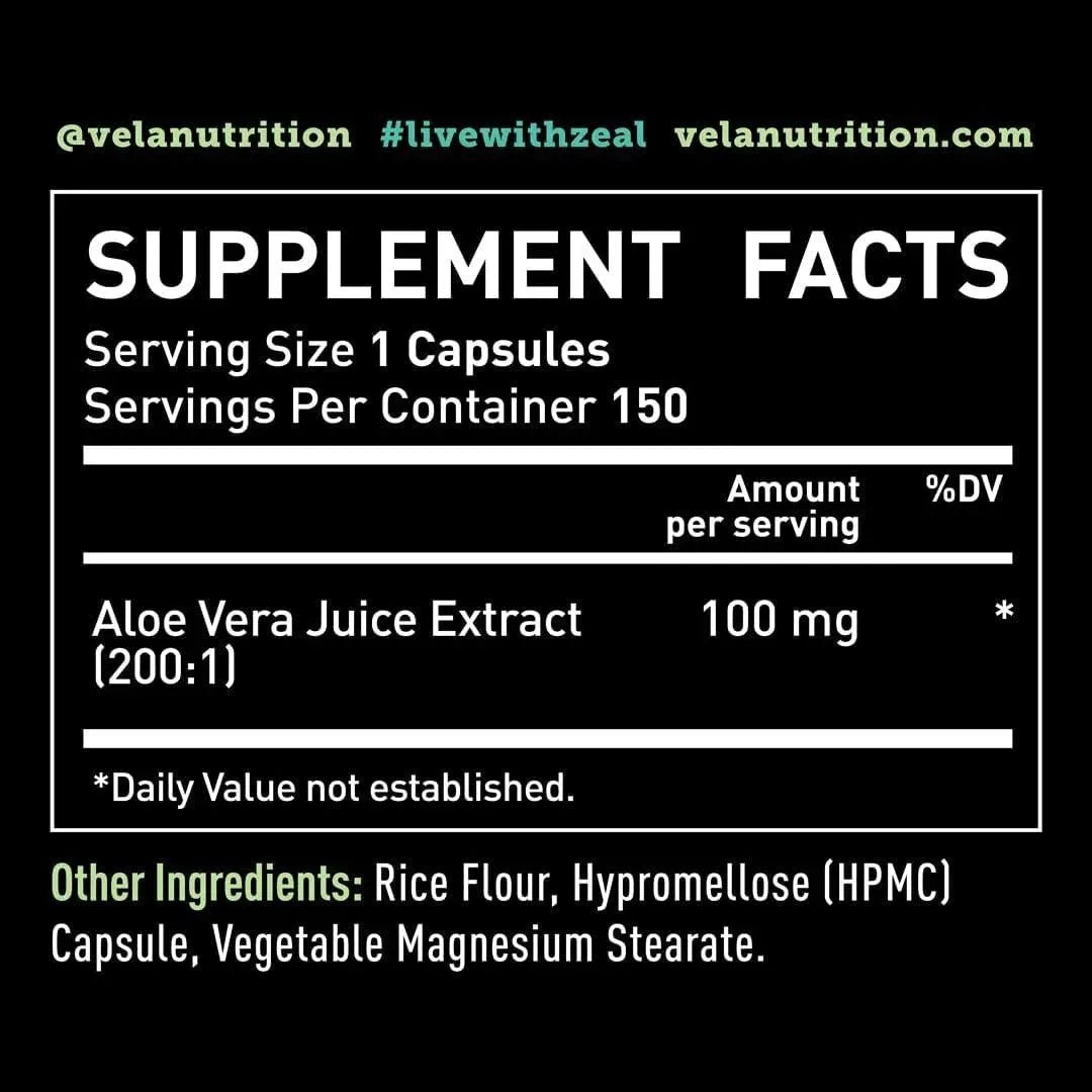 VELA NUTRITION - Vela Aloe Vera 20,000Mg. 150 Capsulas - The Red Vitamin MX - Suplementos Alimenticios - {{ shop.shopifyCountryName }}