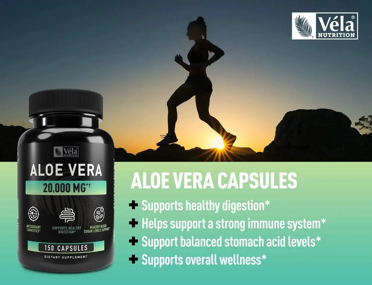 VELA NUTRITION - Vela Aloe Vera 20,000Mg. 150 Capsulas - The Red Vitamin MX - Suplementos Alimenticios - {{ shop.shopifyCountryName }}