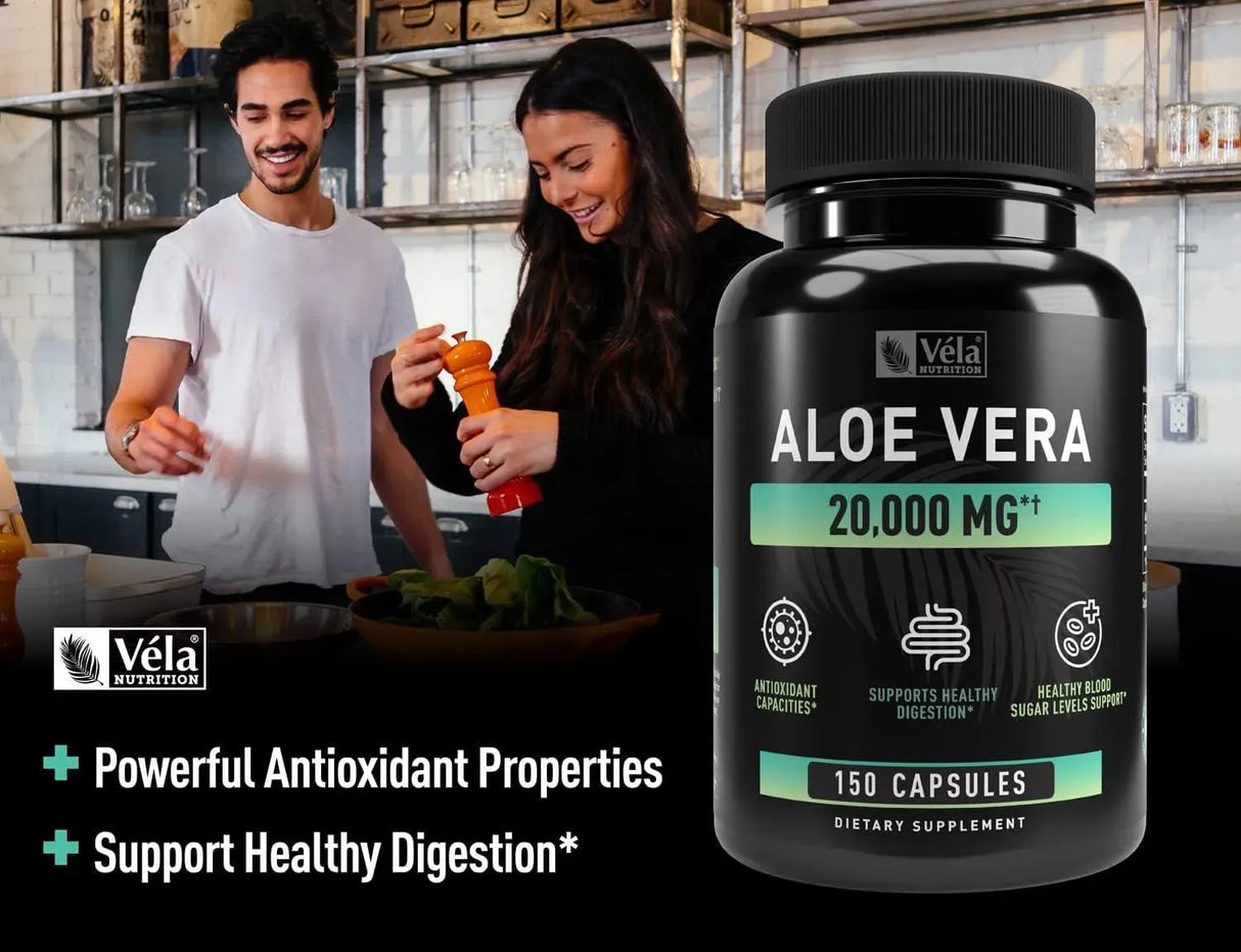 VELA NUTRITION - Vela Aloe Vera 20,000Mg. 150 Capsulas - The Red Vitamin MX - Suplementos Alimenticios - {{ shop.shopifyCountryName }}