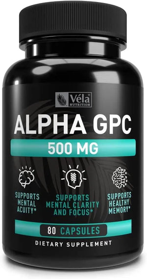 VELA NUTRITION - Vela Alpha GPC 500Mg. 80 Capsulas - The Red Vitamin MX - Suplementos Alimenticios - {{ shop.shopifyCountryName }}