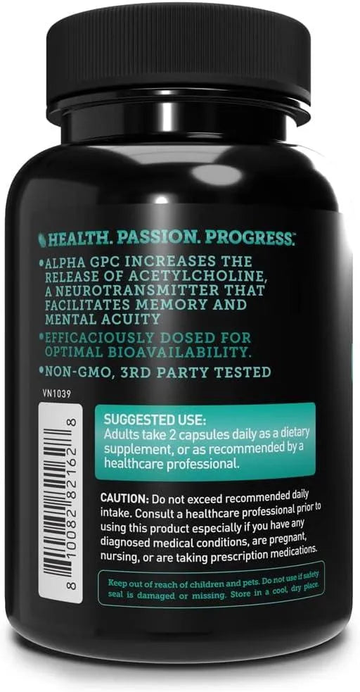 VELA NUTRITION - Vela Alpha GPC 500Mg. 80 Capsulas - The Red Vitamin MX - Suplementos Alimenticios - {{ shop.shopifyCountryName }}