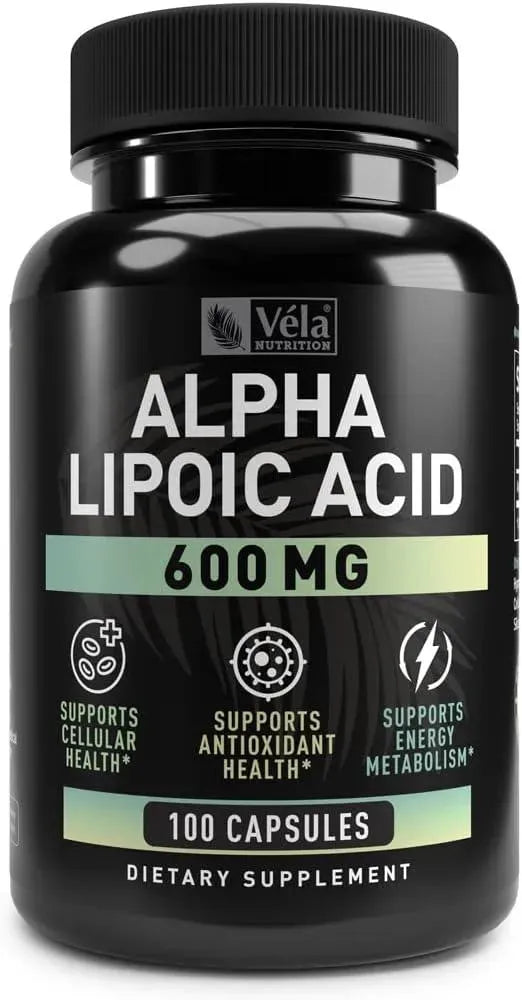 VELA NUTRITION - Vela Alpha Lipoic Acid 600Mg. 100 Capsulas - The Red Vitamin MX - Suplementos Alimenticios - {{ shop.shopifyCountryName }}