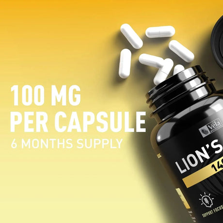 VELA NUTRITION - Vela Lion's Mane Supplement 1500Mg. 120 Capsulas - The Red Vitamin MX - Suplementos Alimenticios - {{ shop.shopifyCountryName }}