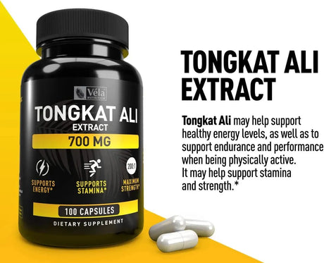 VELA NUTRITION - Vela Nutrition Tongkat Ali Extract 700Mg. 100 Capsulas - The Red Vitamin MX - Suplementos Alimenticios - {{ shop.shopifyCountryName }}