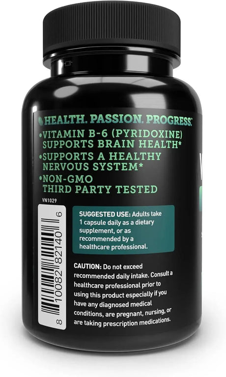 VELA NUTRITION - Vela Vitamin B6 100Mg. 180 Capsulas - The Red Vitamin MX - Suplementos Alimenticios - {{ shop.shopifyCountryName }}