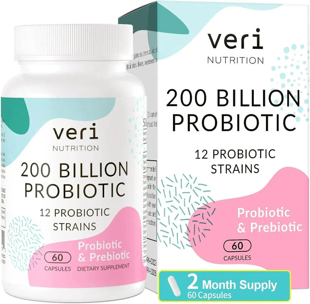 VERI NUTRITION - Veri Nutrition 200 Billion CFUs Probiotics 60 Capsulas - The Red Vitamin MX - Suplementos Alimenticios - {{ shop.shopifyCountryName }}