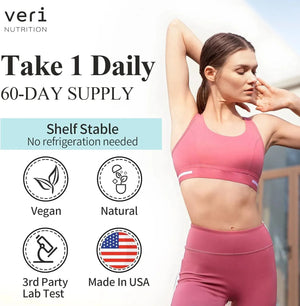 VERI NUTRITION - Veri Nutrition 200 Billion CFUs Probiotics 60 Capsulas - The Red Vitamin MX - Suplementos Alimenticios - {{ shop.shopifyCountryName }}