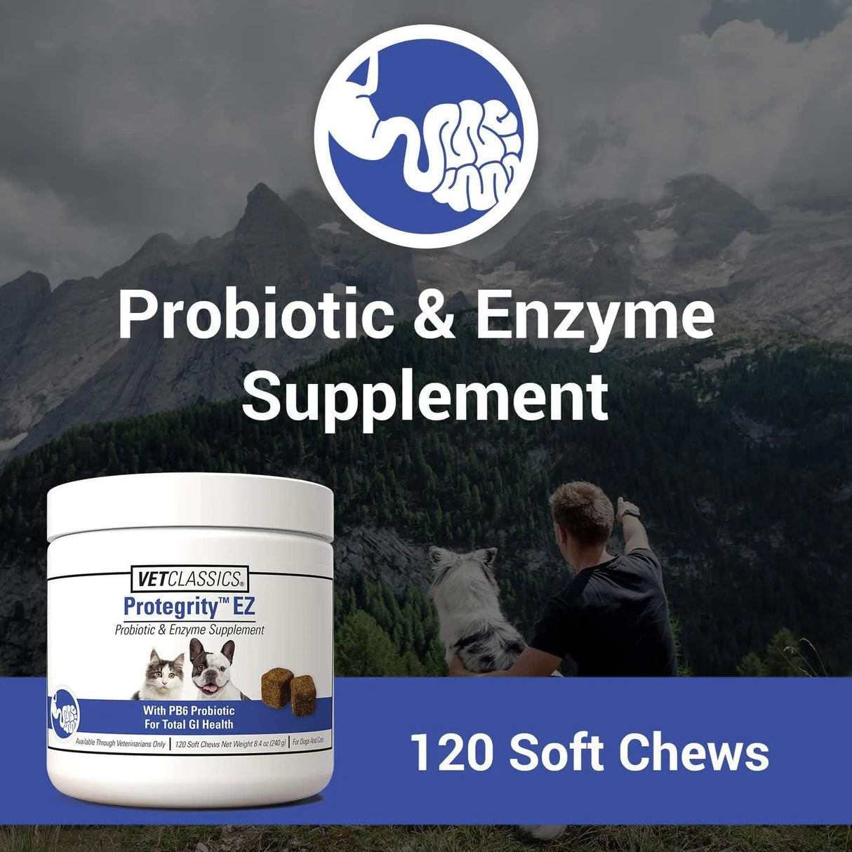 VET CLASSICS - Vet Classics Protegrity EZ Probiotic Health for Dogs 120 Masticables - The Red Vitamin MX - Probióticos Para Perros - {{ shop.shopifyCountryName }}