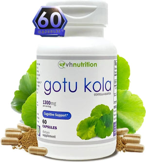 VH NUTRITION - VH Nutrition Gotu Kola 1300Mg. 60 Capsulas - The Red Vitamin MX - Suplementos Alimenticios - {{ shop.shopifyCountryName }}