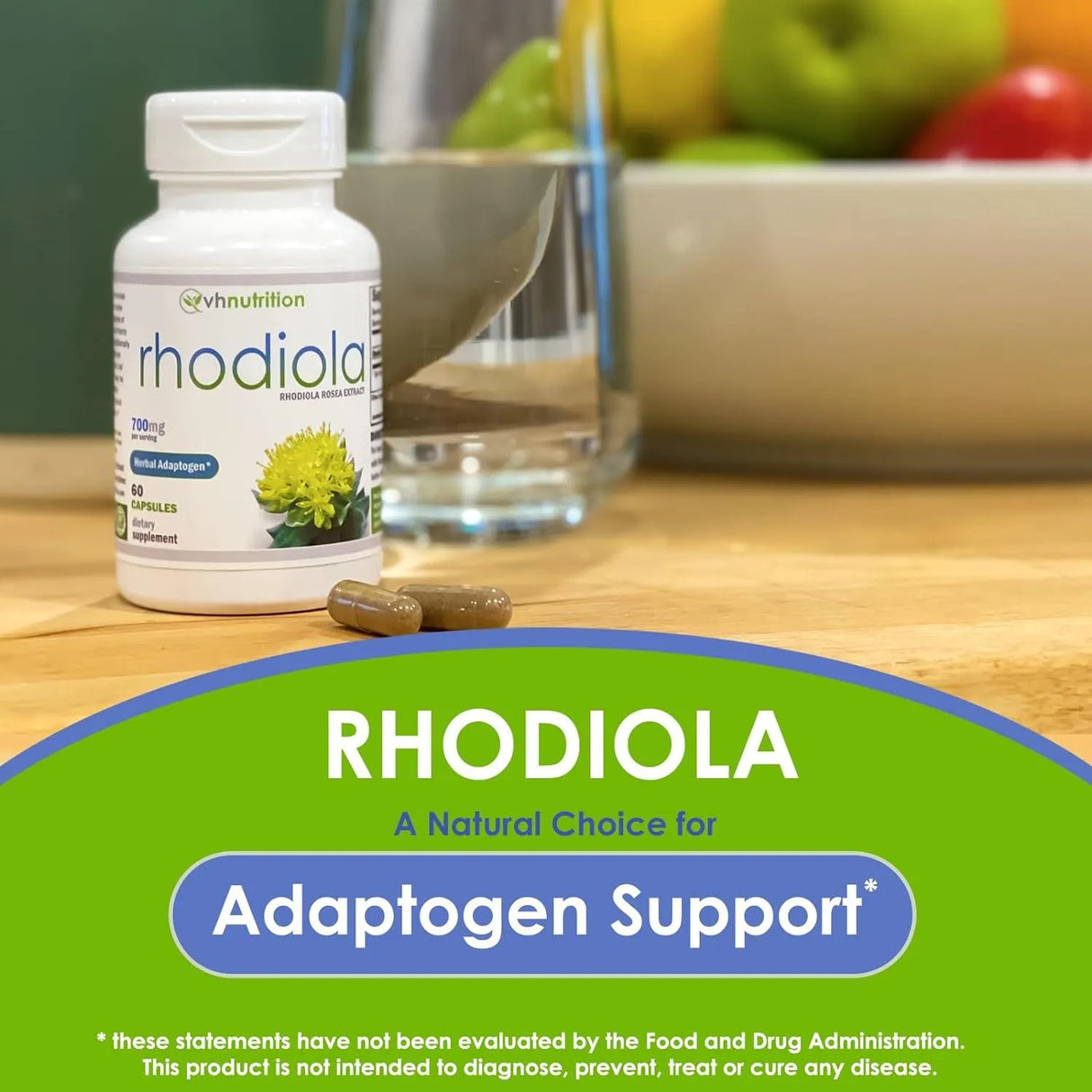 VH NUTRITION - VH Nutrition Rhodiola Rosea 60 Capsulas - The Red Vitamin MX - Suplementos Alimenticios - {{ shop.shopifyCountryName }}