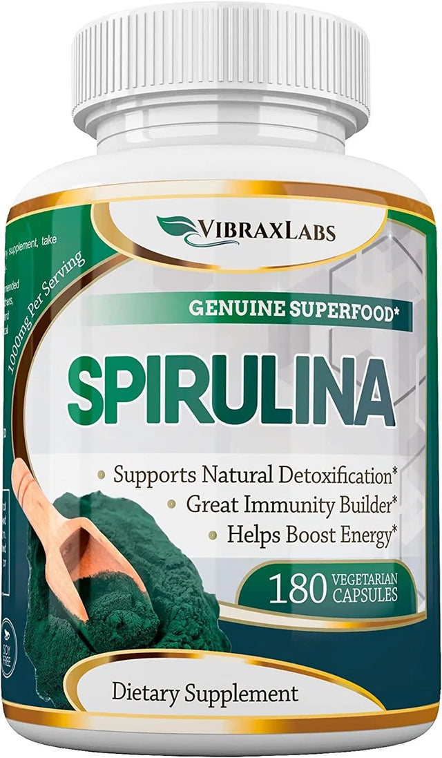 VIBRAXLABS - VibraxLabs Spirulina Capsules 500Mg. 180 Capsulas - The Red Vitamin MX - Suplementos Alimenticios - {{ shop.shopifyCountryName }}