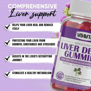 VIDAVITE - VIDAVITE Sugar-Free Liver Cleanse Detox & Repair Gummies 60 Gomitas - The Red Vitamin MX - Suplementos Alimenticios - {{ shop.shopifyCountryName }}