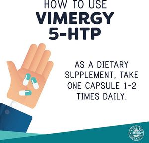 VIMERGY - Vimergy 5-HTP 60 Capsulas - The Red Vitamin MX - Suplementos Alimenticios - {{ shop.shopifyCountryName }}