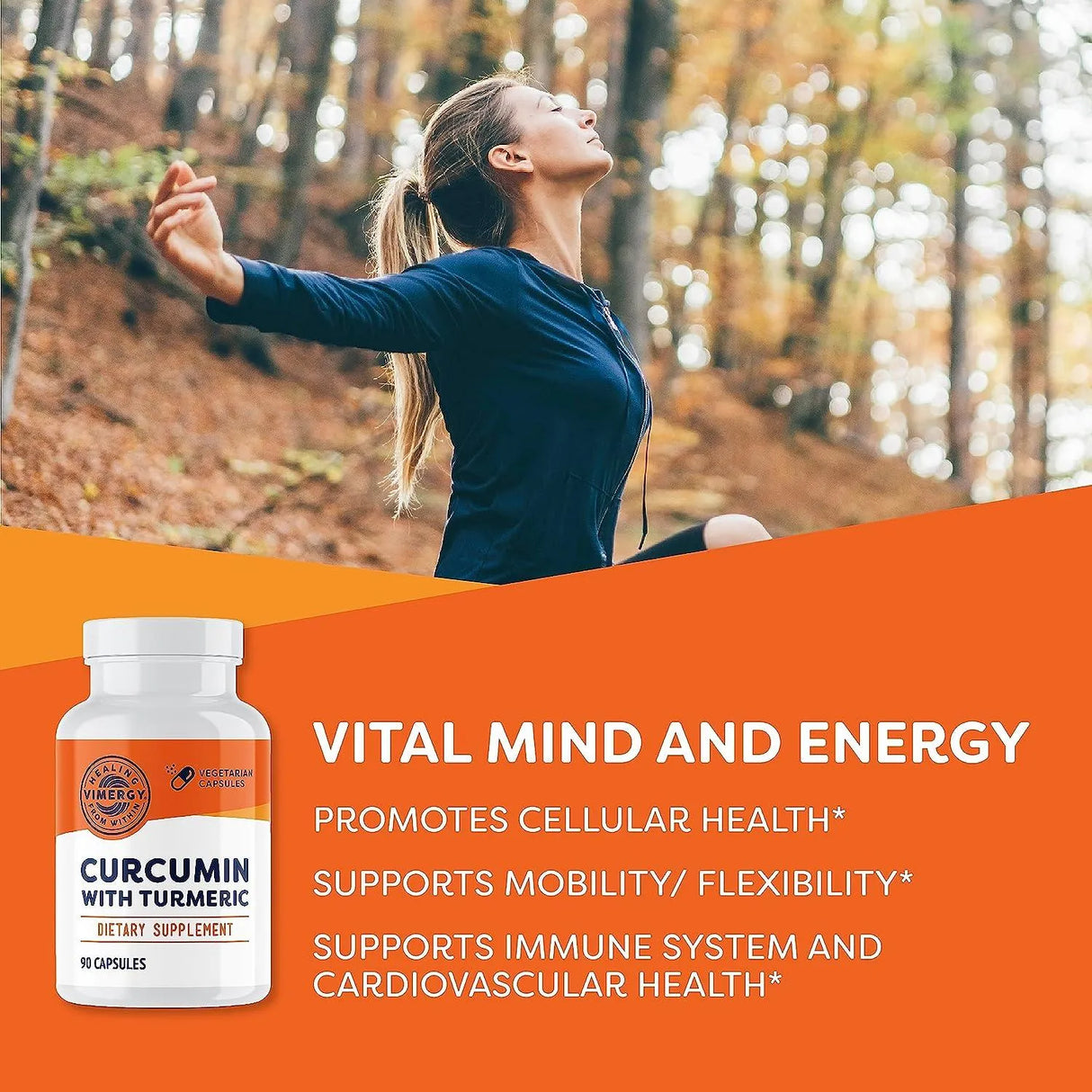 VIMERGY - Vimergy Curcumin with Turmeric 90 Capsulas - The Red Vitamin MX - Suplementos Alimenticios - {{ shop.shopifyCountryName }}