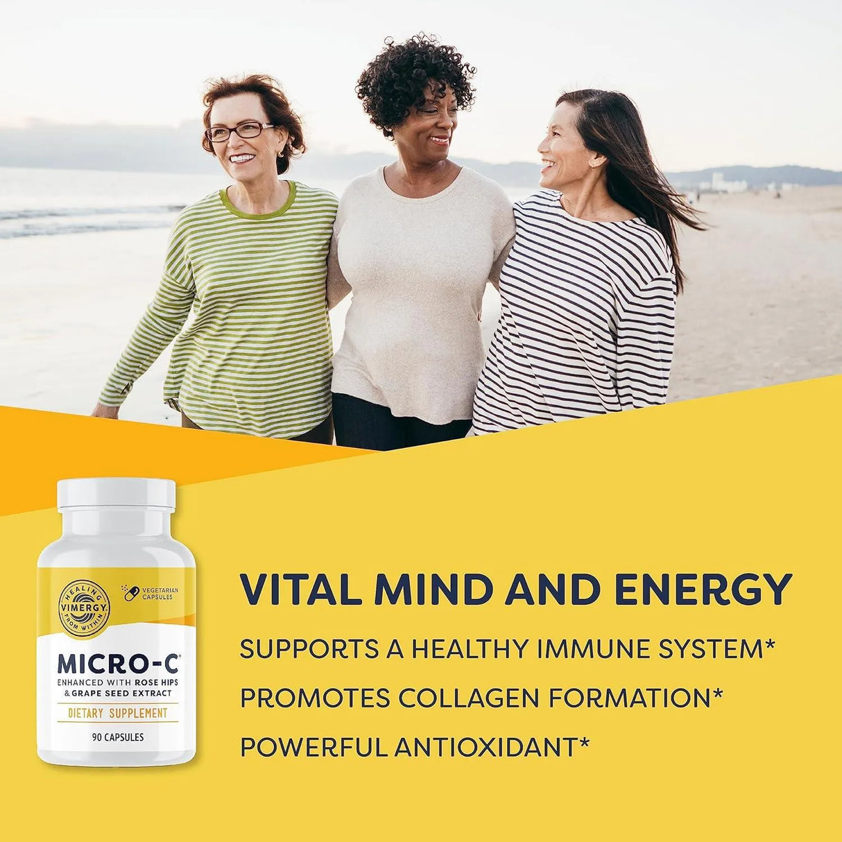 VIMERGY - Vimergy Micro-C Natural Buffered Vitamin C Capsules with Rose Hips - The Red Vitamin MX - Suplementos Alimenticios - {{ shop.shopifyCountryName }}