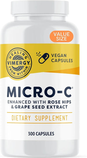 VIMERGY - Vimergy Micro-C Natural Buffered Vitamin C Capsules with Rose Hips - The Red Vitamin MX - Suplementos Alimenticios - {{ shop.shopifyCountryName }}