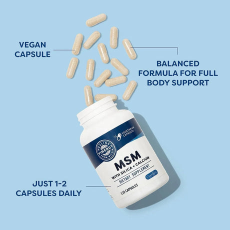 VIMERGY - Vimergy MSM with Silica + Calcium 120 Capsulas - The Red Vitamin MX - Suplementos Alimenticios - {{ shop.shopifyCountryName }}