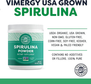 VIMERGY - Vimergy Natural Spirulina Powder 250Gr. 83 Servicios - The Red Vitamin MX - Suplementos Alimenticios - {{ shop.shopifyCountryName }}