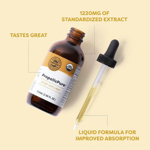 VIMERGY - Vimergy PropolisPure USDA Organic Propolis Liquid Extract 115Ml. - The Red Vitamin MX - Suplementos Alimenticios - {{ shop.shopifyCountryName }}