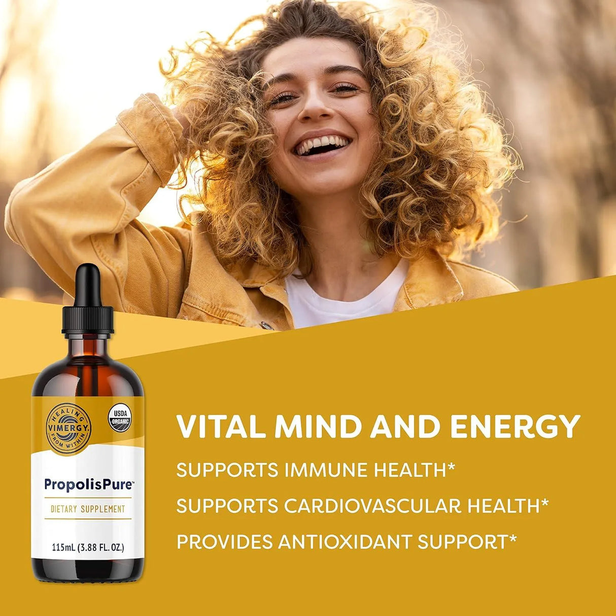 VIMERGY - Vimergy PropolisPure USDA Organic Propolis Liquid Extract 115Ml. - The Red Vitamin MX - Suplementos Alimenticios - {{ shop.shopifyCountryName }}