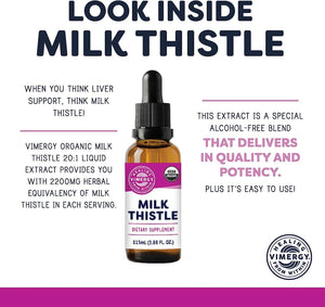 VIMERGY - Vimergy USDA Organic Milk Thistle Extract Drops 115Ml. - The Red Vitamin MX - Suplementos Alimenticios - {{ shop.shopifyCountryName }}