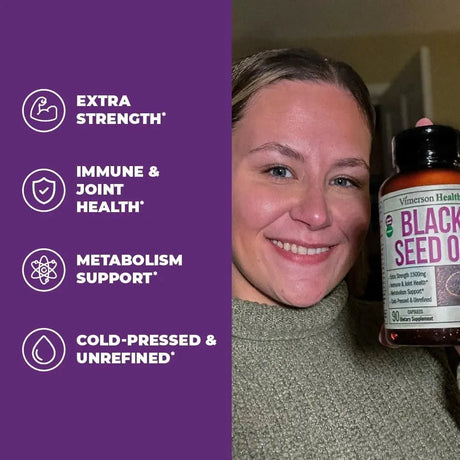 VIMERSON HEALTH - Vimerson Health Black Seed Oil 1500Mg. 90 Capsulas - The Red Vitamin MX - Suplementos Alimenticios - {{ shop.shopifyCountryName }}