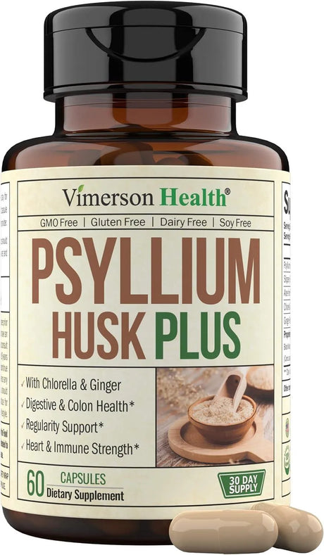 VIMERSON HEALTH - Vimerson Health Psyllium Husk Powder 60 Capsulas - The Red Vitamin MX - Suplementos Alimenticios - {{ shop.shopifyCountryName }}