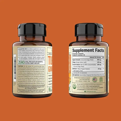 VIMERSON HEALTH - Vimerson Health Turmeric Curcumin & Ginkgo Biloba 60 Capsulas - The Red Vitamin MX - Suplementos Alimenticios - {{ shop.shopifyCountryName }}