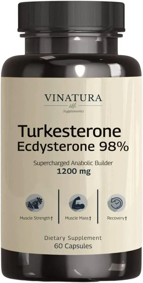 VINATURA - Vinatura Turkesterone Ecdysterone 98% 1200Mg. 60 Capsulas - The Red Vitamin MX - Suplementos Alimenticios - {{ shop.shopifyCountryName }}